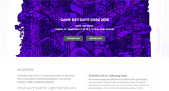 Desktop Screenshot of gamedevdays.com