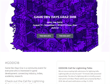 Tablet Screenshot of gamedevdays.com